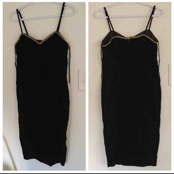 SEXY 90's Les Robes Galleria Black Velvet Luxurious Evening Dress Size 9/10 - Picture 2 of 9